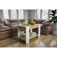 Tavolino Rio, Marrone, Truciolare Melaminico, 90x60x50 cm, Seven Design