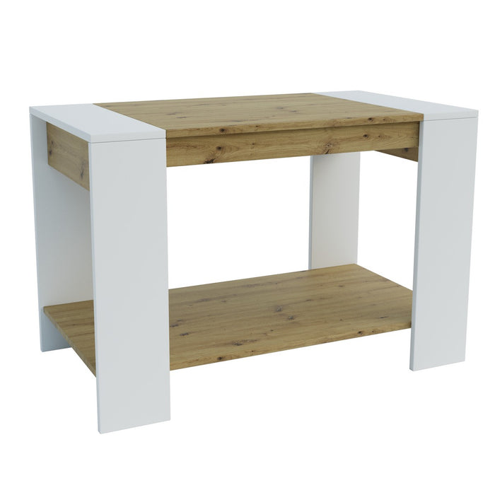 Tavolino Rio, Marrone, Truciolare Melaminico, 90x60x50 cm, Seven Design