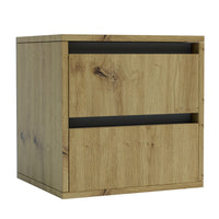 Comodino Idea, Marrone, Truciolare Melaminico, 40x40x35 cm, Seven Design