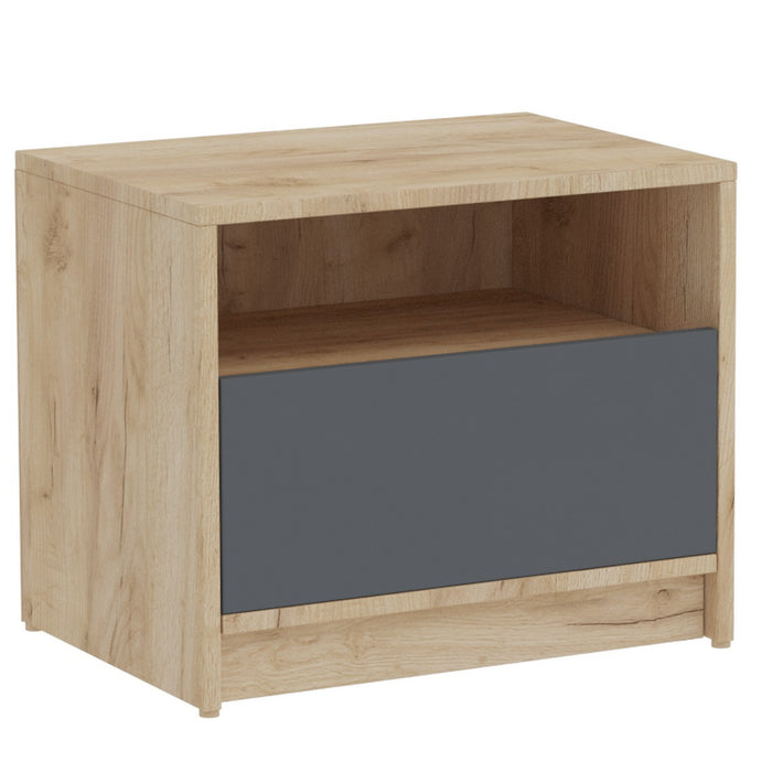 Comodino Viva, Marrone, Truciolare Melaminico, 50x41x36 cm, Seven Design