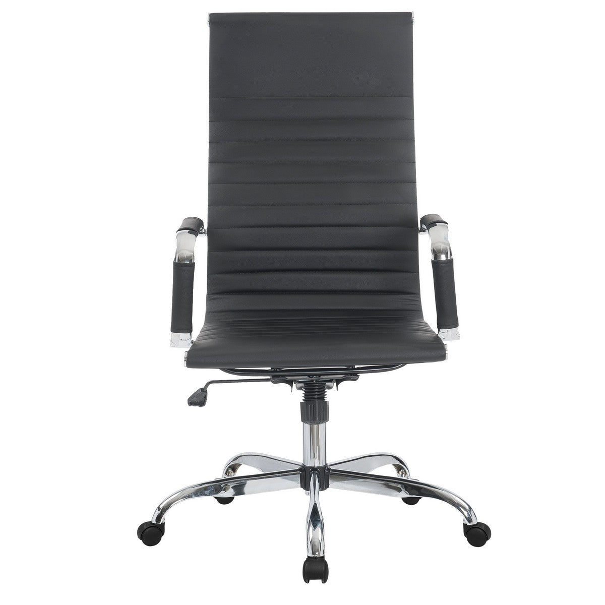 Sedia da Ufficio Helsinky, Nero, PU, 54,5x62x116 cm, Seven Design