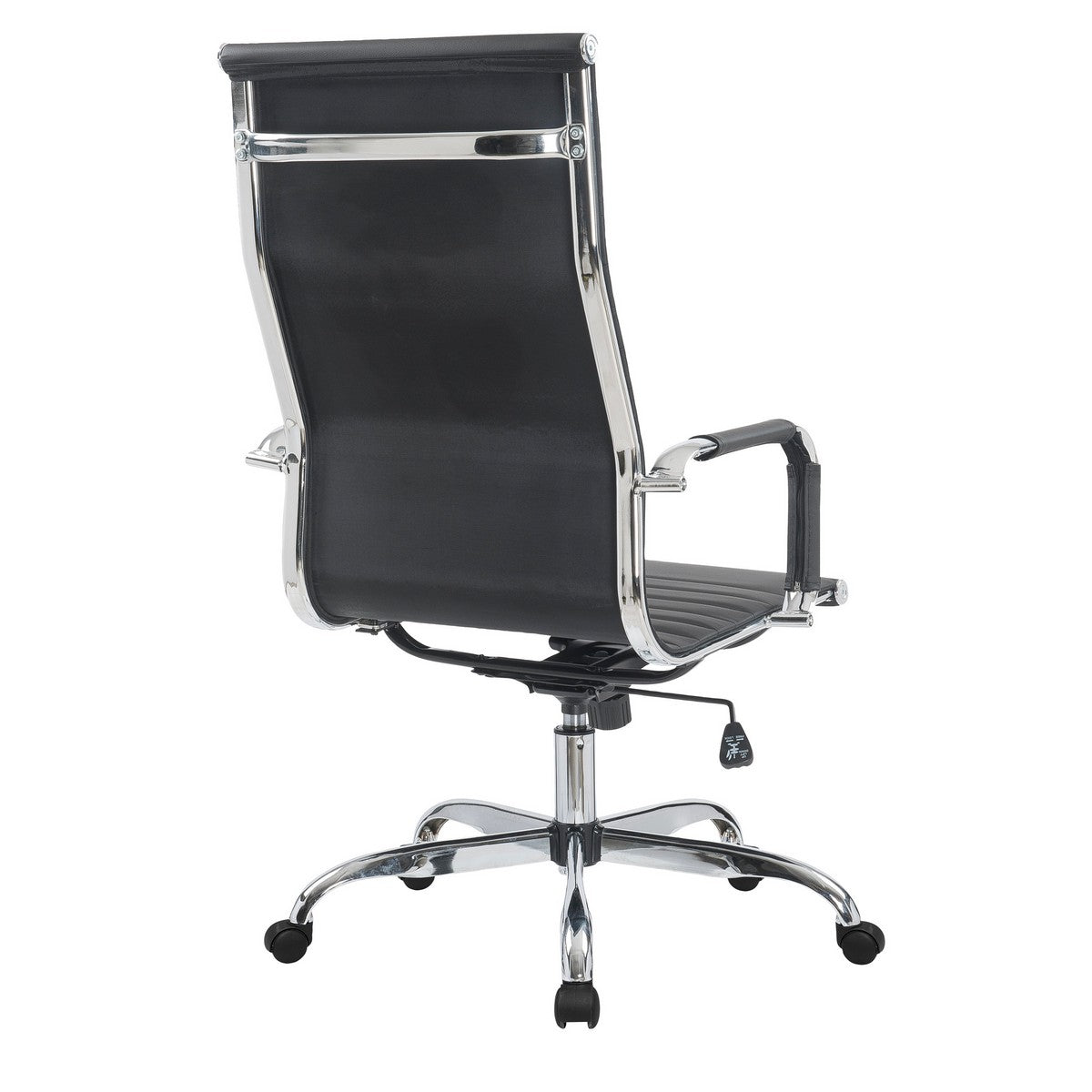 Sedia da Ufficio Helsinky, Nero, PU, 54,5x62x116 cm, Seven Design