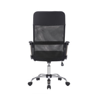 Sedia da Ufficio New York, Nero, Rete, 63x65x122 cm, Seven Design