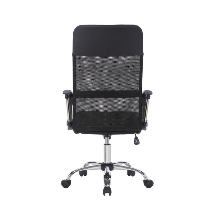 Sedia da Ufficio New York, Nero, Rete, 63x65x122 cm, Seven Design