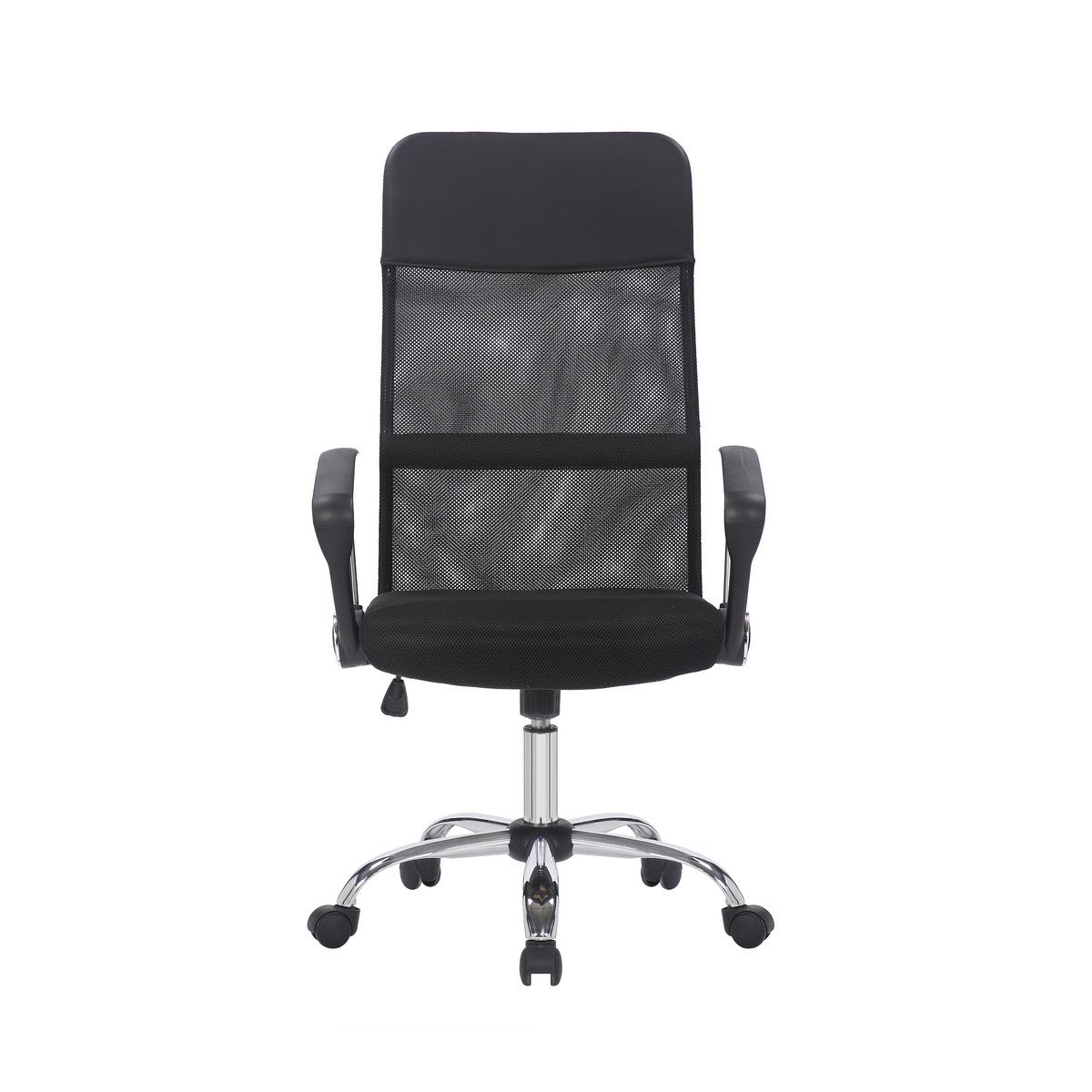 Sedia da Ufficio New York, Nero, Rete, 63x65x122 cm, Seven Design