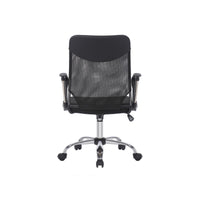 Sedia da Ufficio New Port, Nero, Rete, 62x59x104,5 cm, Seven Design