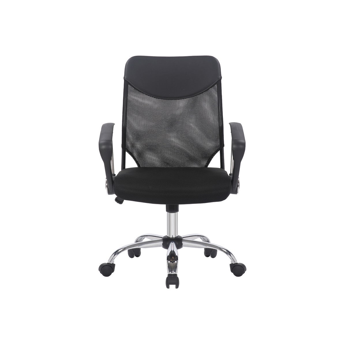 Sedia da Ufficio New Port, Nero, Rete, 62x59x104,5 cm, Seven Design