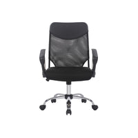 Sedia da Ufficio New Port, Nero, Rete, 62x59x104,5 cm, Seven Design