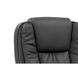 Sedia da Ufficio Saigon, Nero, PU, 63,5x76,5x124 cm, Seven Design