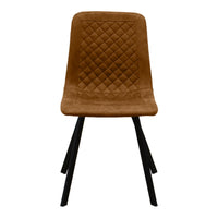 Set di 4 Sedie Wendy, Marrone, Microfibra, 43x40x87 cm, Seven Design