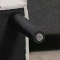 Panca Fondo Letto con Braccioli Arrotolati, Panca Imbottita per Camera da Letto, Grigio, 102x36x51cm