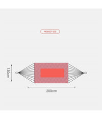 Amaca In Rete Singola Portatile Leggera Dondolo Giardino Cortile Campeggio Blu         
