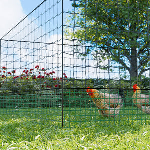 Kit di recinzione in rete modulare per galline, verde