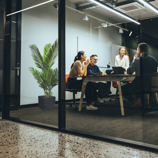 Pianta artificiale per interno Palma areca cm 150 verde con vaso