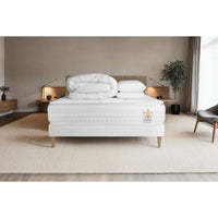 Pacchetto letto completo - Materasso 180x200cm + Box spring con doghe (kit) + 2 cuscini + Piumino - Vingt-Huit PLUS