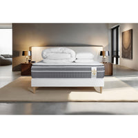Pacchetto letto completo - Materasso 140x190cm + Box spring con doghe (kit) + 2 cuscini + Piumino - Trente PLUS