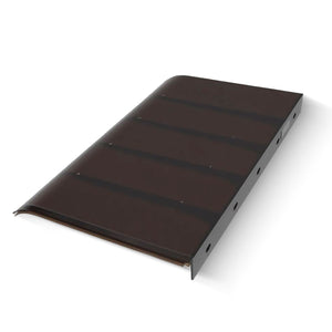 Ame - Set 3 Pensiline Tettoia da Esterno 153x35,5 cm in Policarbonato Fumè