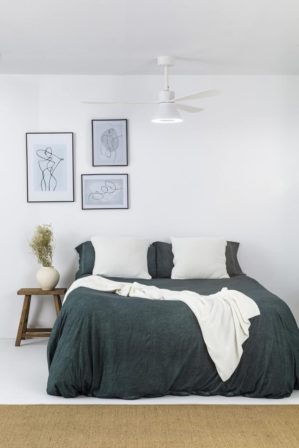 AMELIA CONE LED, Ventilatore con Luce, Faro Barcelona