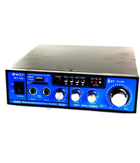 Amplificatore Audio 12v 220v Usb Sd 2 Microfoni Mp3 Fm Casa Auto Bluetooth Bt138         