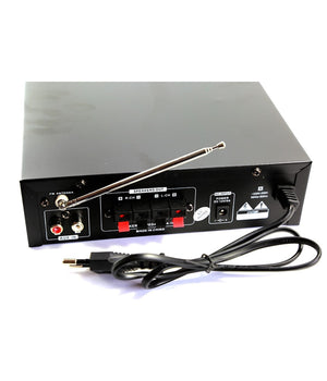 Amplificatore Audio 12v 220v Usb Sd 2 Microfoni Mp3 Fm Casa Auto Bluetooth Bt138         