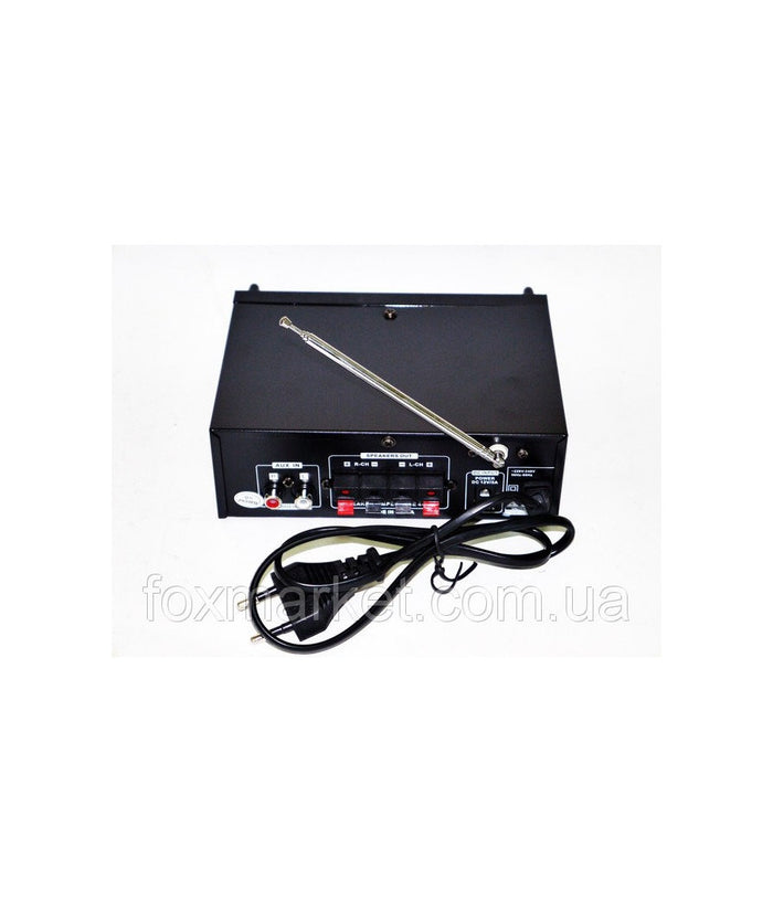 Amplificatore Audio 12v 220v Usb Sd 2 Microfoni Mp3 Fm Casa Auto Karaoke Bt188a         