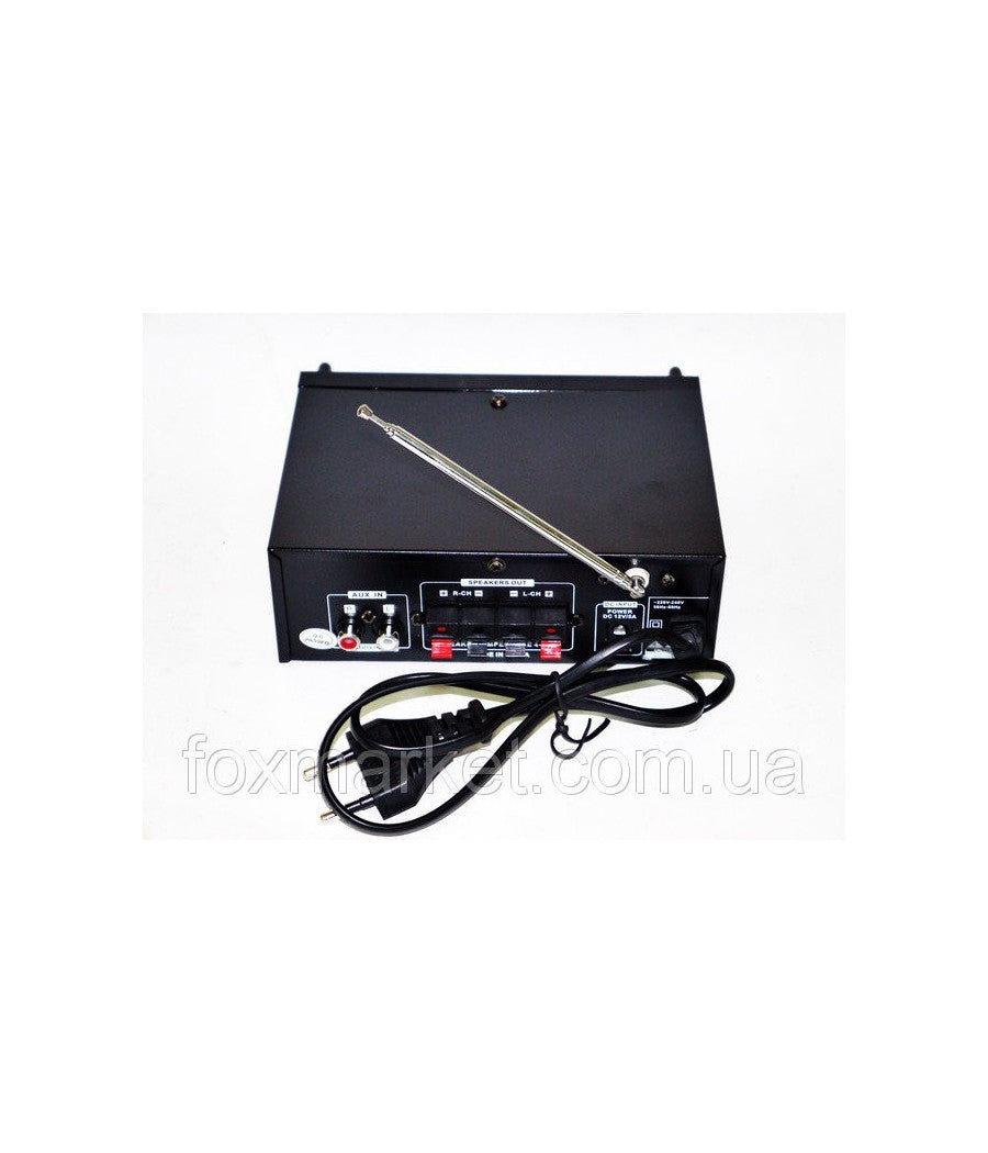Amplificatore Audio 12v 220v Usb Sd 2 Microfoni Mp3 Fm Casa Auto Karaoke Bt188a         