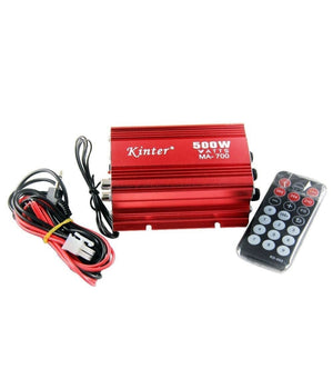 Amplificatore Audio 12v Usb Mp3 Casa Auto 2 Canali Stereo 500w Telecomando Ma700         