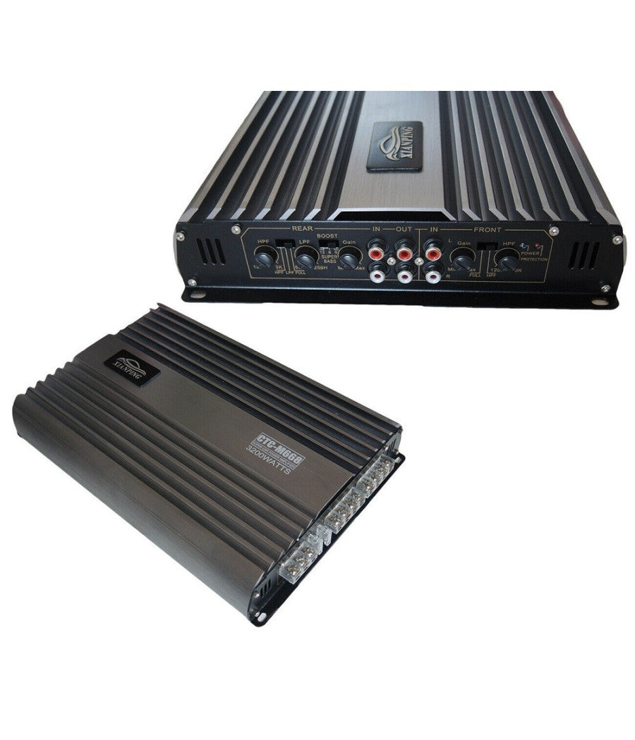 Amplificatore Auto Stereo Hifi Audio 4 Canali 4ch Potenza 3200w Watt 12v Ctc-m668         