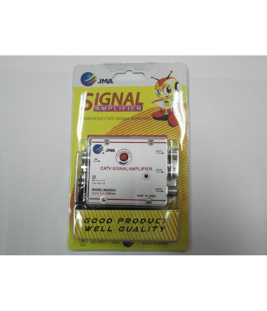 Amplificatore Segnale Tv Sdoppiatore Antenna 3 Uscite Digitale Terrestre         