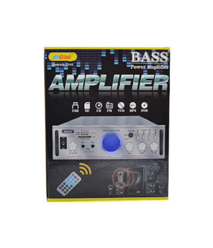 Amplificatore Stereo Bluetooth Usb Funzione Mini Super Bass Telecomando Q-t112         