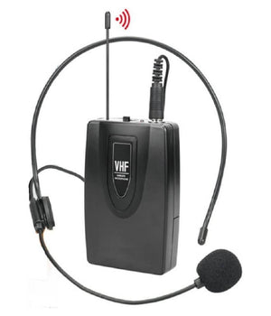 Amplificatore Vocale Portatile Con Microfono Ad Archetto Wireless Vhf 30mt W737         