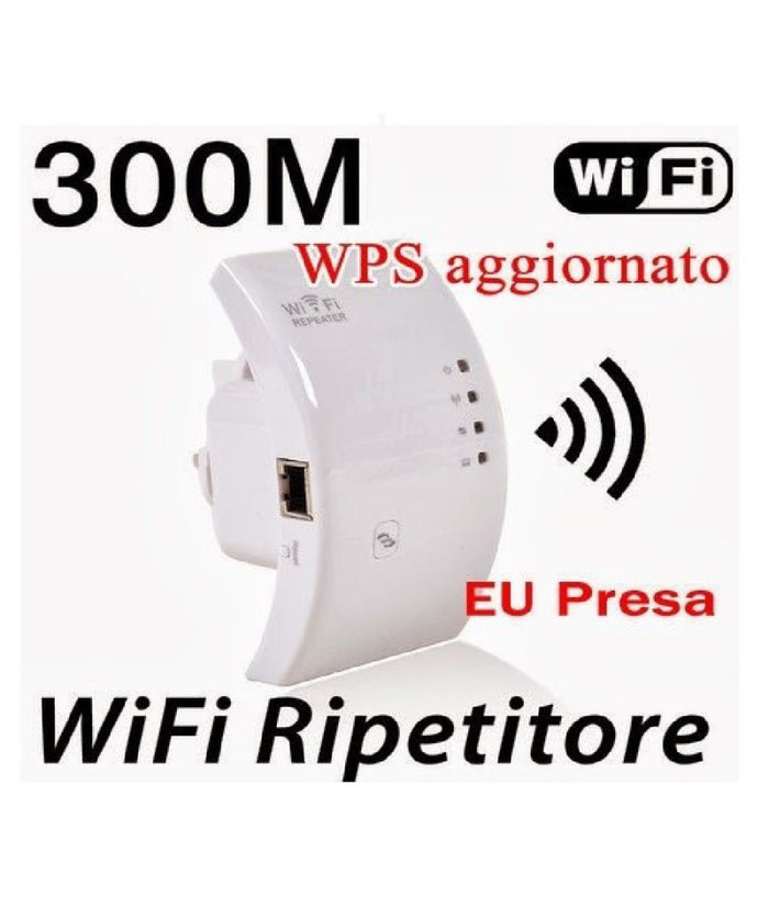 Amplificatore Wifi Repeater 300 Mbps Ripetitore Wifi Range Extender Lan Rete         