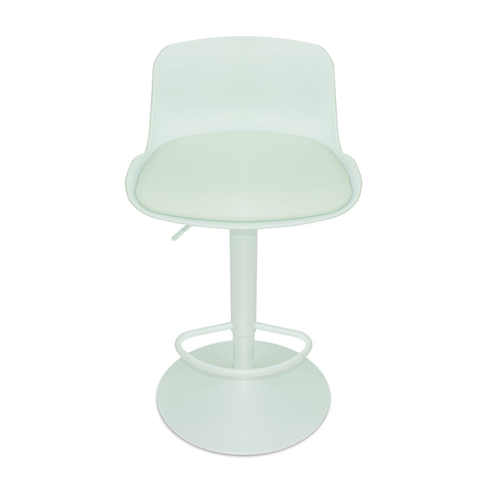 Amsterdam - Coppia di sgabelli regolabili - verde salvia