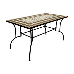 tavolo decoro mosaico 'classic i' cm 150 x 80 x h.73 cod:ferx.6129140nlm