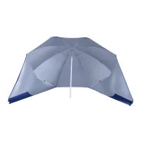 Ombrellone Tenda Parasole 2 in 1 con Protezione UV 50, in Poliestere e Ferro, 2x2.2 m, Blu