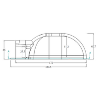 Forno legna tradizionale cottura diretta per 6/8 pizze gusto 110 super capienza