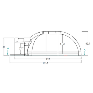 Forno legna tradizionale cottura diretta per 6/8 pizze gusto 110 super capienza