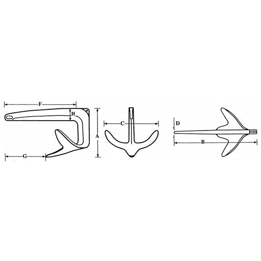 ANCORA TIPO BRUCE INOX 316 KG.2