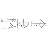 ANCORA TIPO BRUCE INOX 316 KG.5