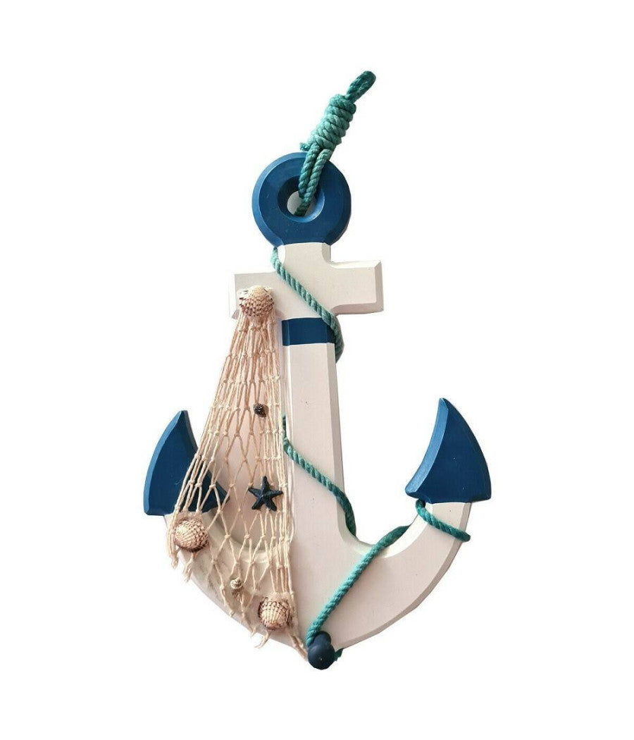Ancora Legno Arredamento Casa Marino Decorazione Muro Parete Oggettistica 22.5cm         