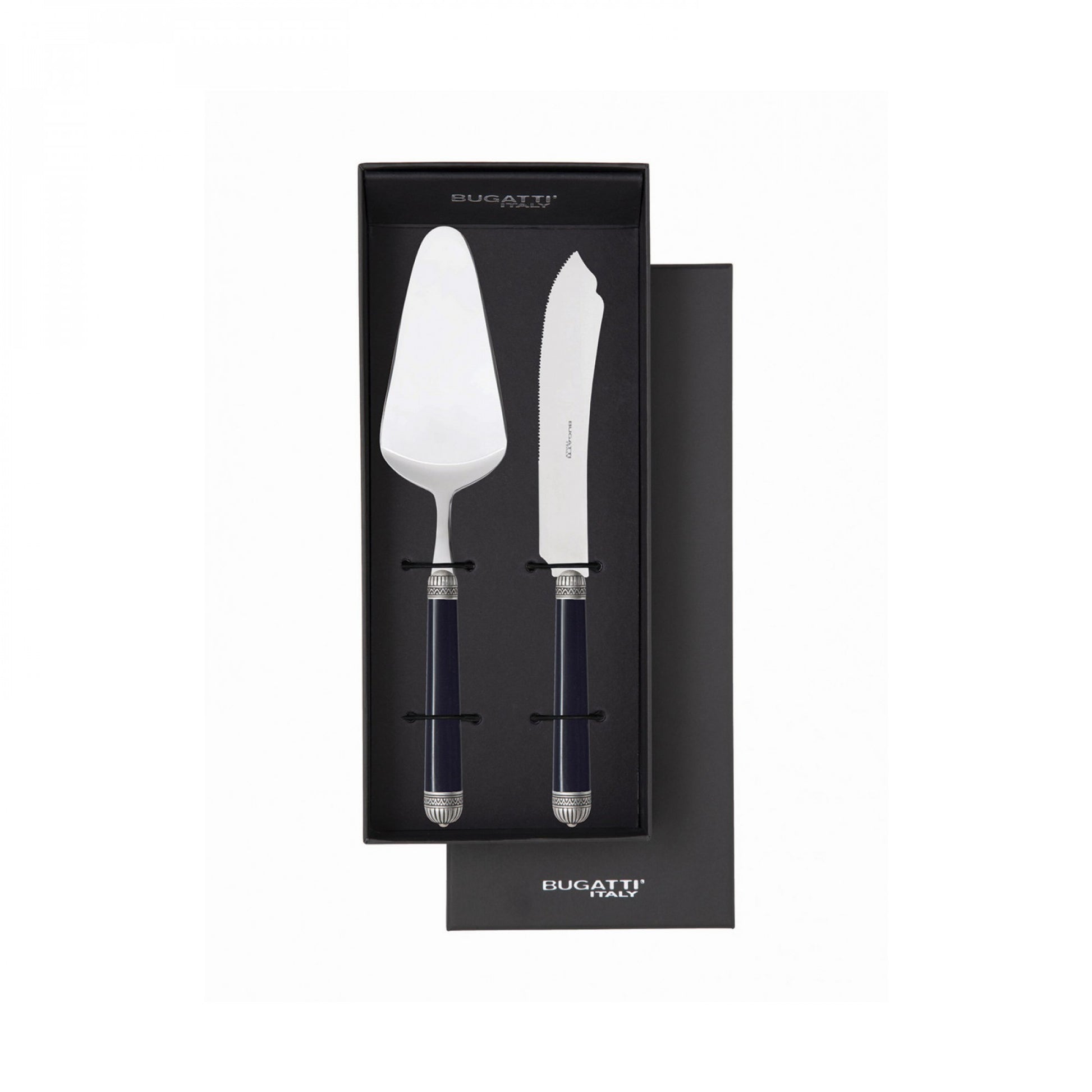 DORICO Ghiera Argento Anticato, Posate Set 2 Pz Dessert, Casa