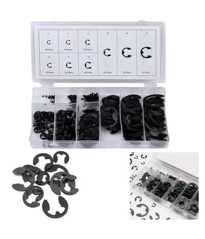 Anelli Elastici Seeger Kit Da 300 Pz Assortiti Rondelle Anello Elastico E-clips         