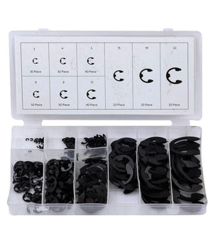 Anelli Elastici Seeger Kit Da 300 Pz Assortiti Rondelle Anello Elastico E-clips         