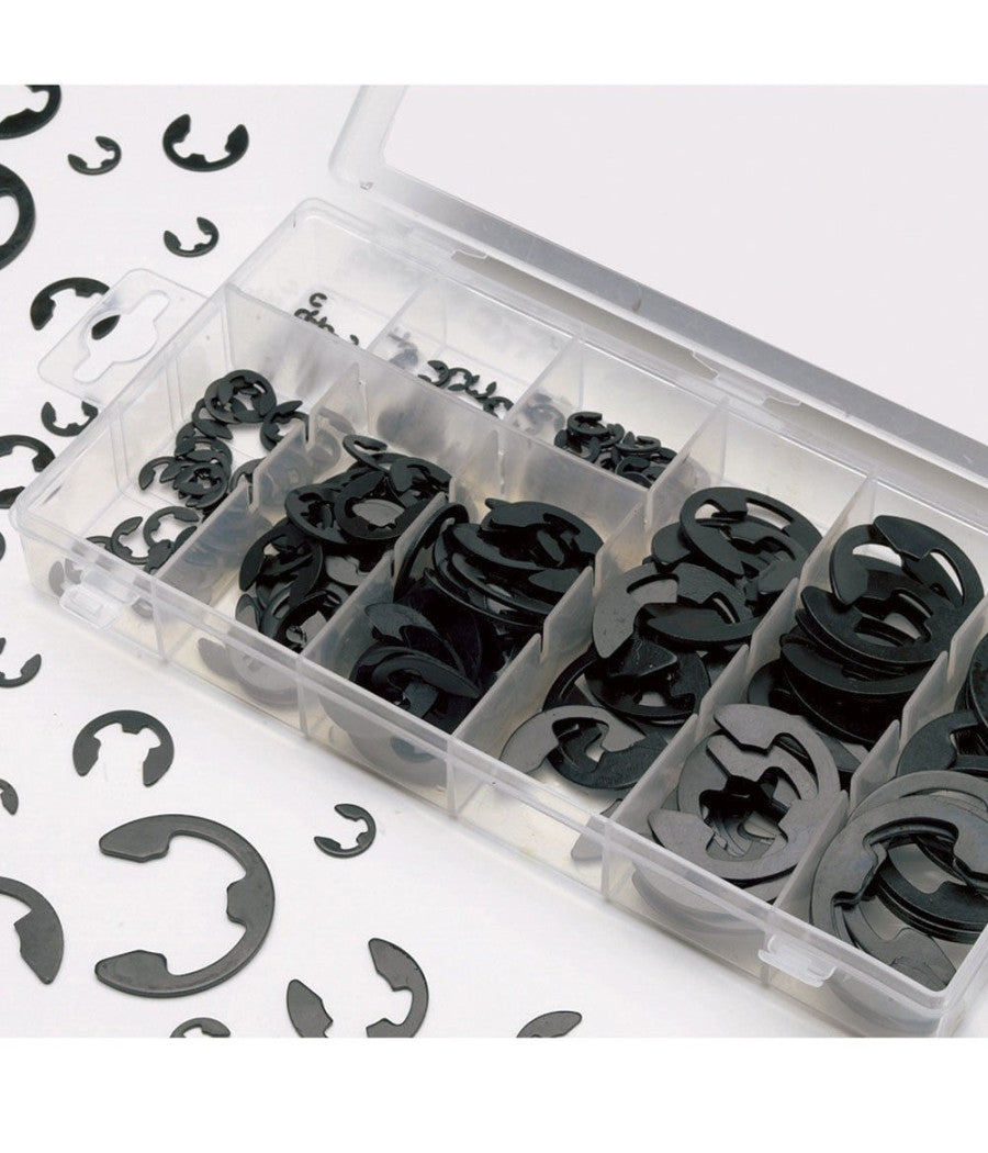 Anelli Elastici Seeger Kit Da 300 Pz Assortiti Rondelle Anello Elastico E-clips         