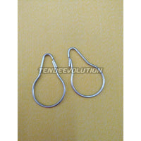 Anello Lucido Antiruggine per Tende da Doccia a Forma di Pera