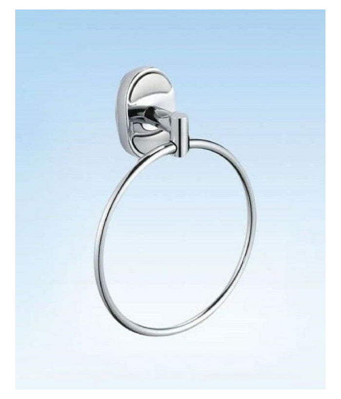 Anello Cerchio Porta Asciugamano Moderno Fissaggio A Parete Bagno Ovale 52015         