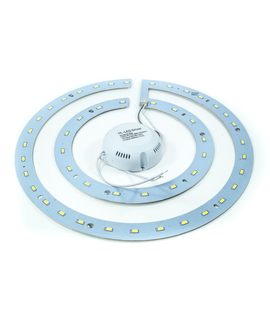 Anello Led Pannello Kit Conversione Smd Lampada Double Ring Plafoniera Luce Neon   36 Watt      