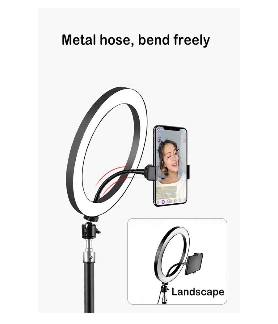 Anello Luce Led Fotografia Makeup Video Diffusore Circolare 10" 26cm Dimmerabile         