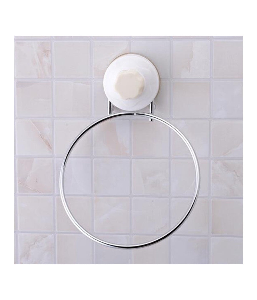 Anello Porta Asciugamano Asciugamani A Parete Con Attacco A Ventosa In Acciaio         