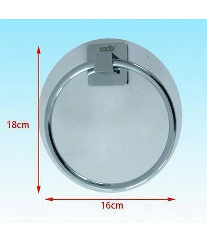 Anello Porta Asciugamano Asciugamani A Parete Fissaggio Viti Cromato Bagno 52203a         